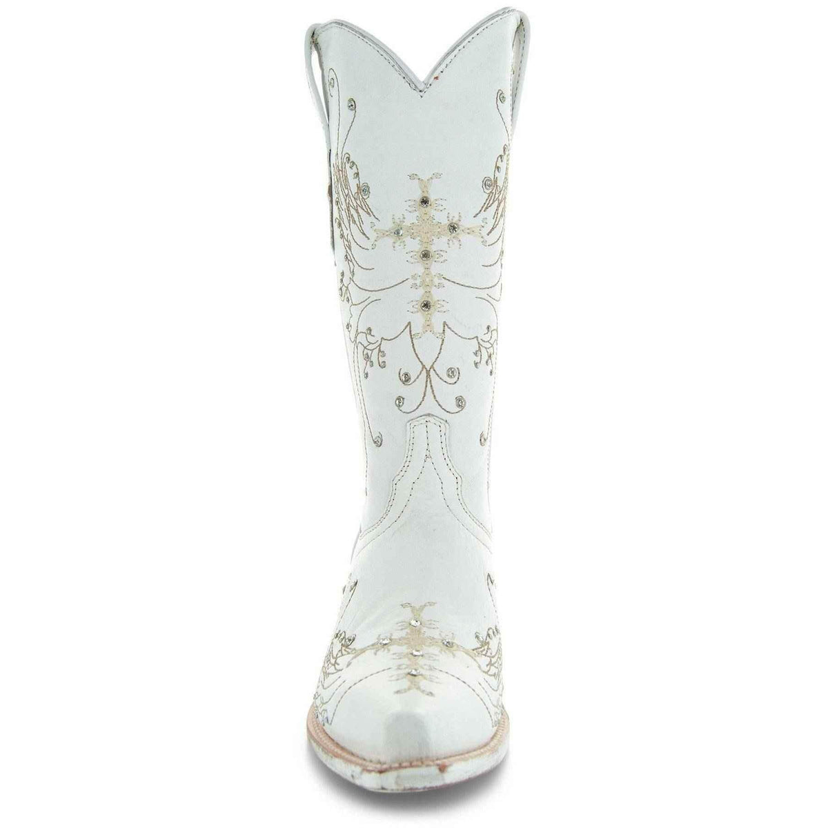 White Rhinestone Cowgirl Boots (Wedding Cowgirl Boots) Cowgirl Boots by Soto Boots