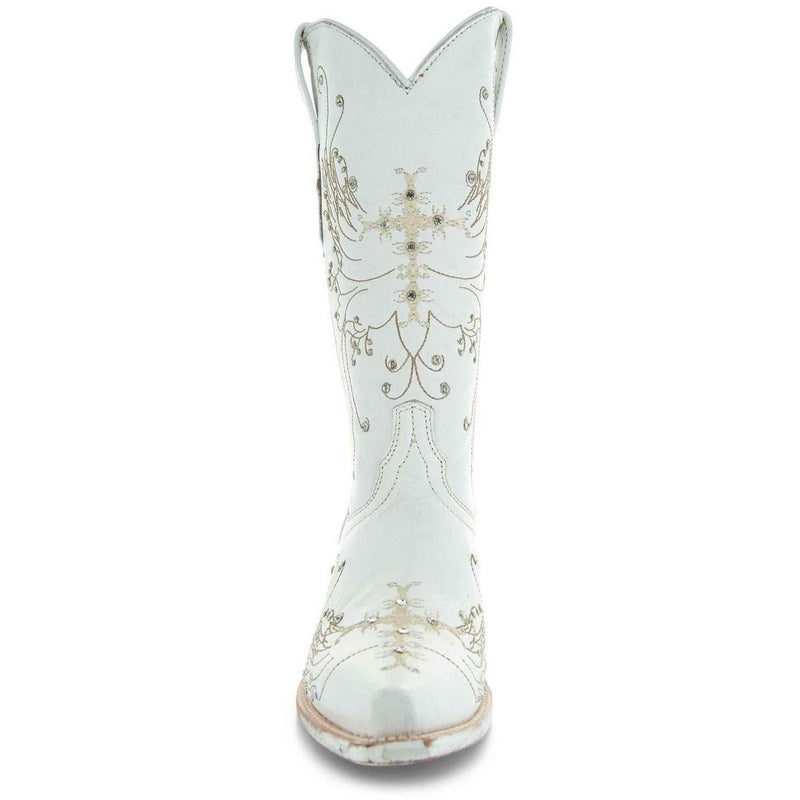 White Rhinestone Cowgirl Boots (Wedding Cowgirl Boots) Cowgirl Boots by Soto Boots