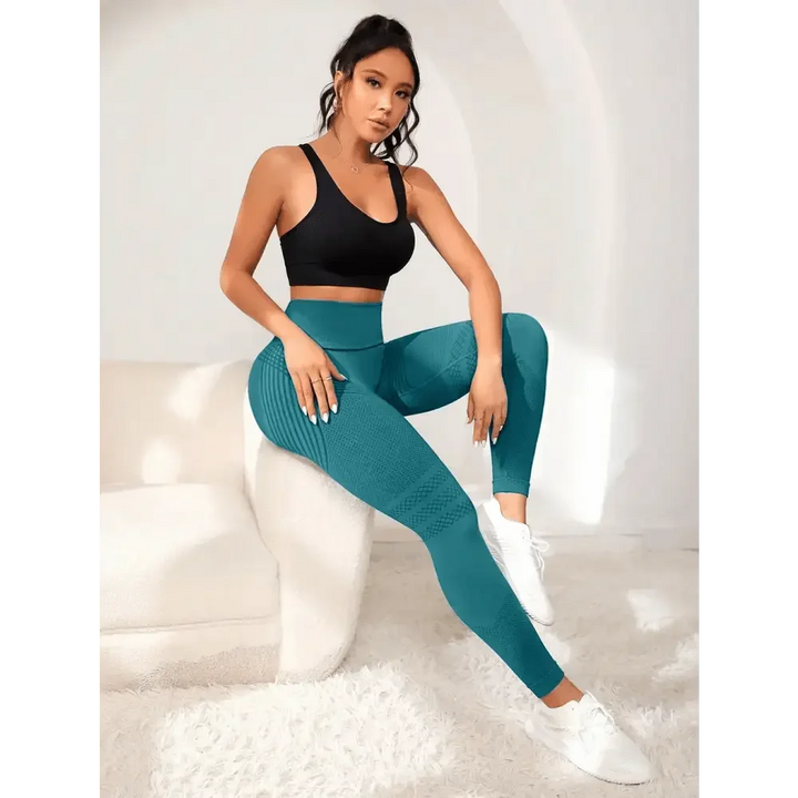 Sports Pants With Sexy Lines Lifting Buttocks sports Tight Pants Women's High Waisted Elastic Fitness Pants Buttocks Lifting Pants - GiFTiFY