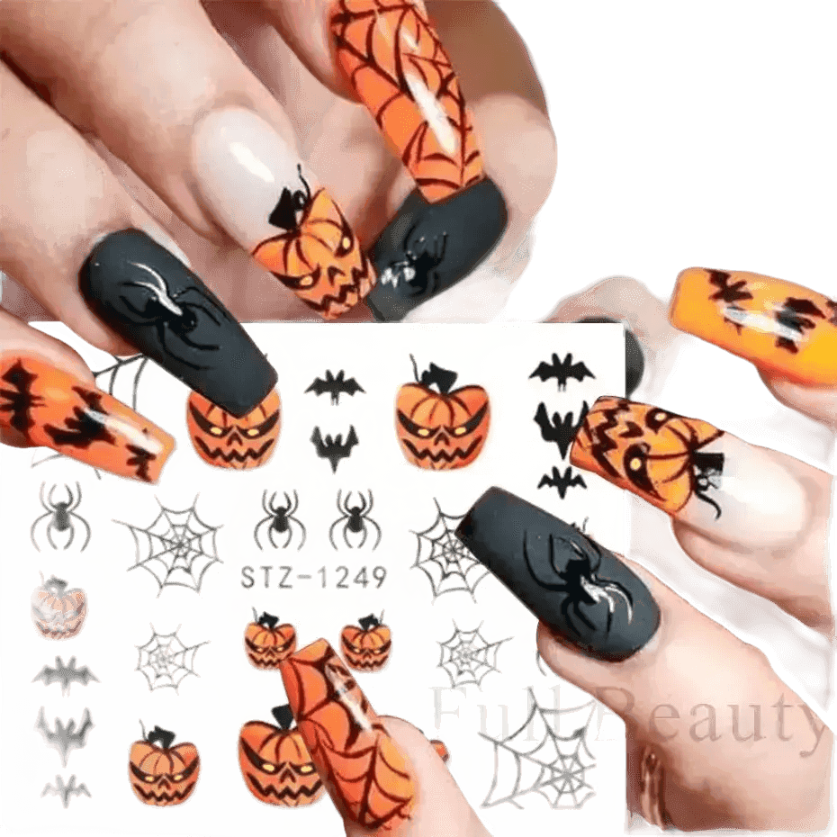 Spring Flower Leaf Nail Decals - GiFTiFY