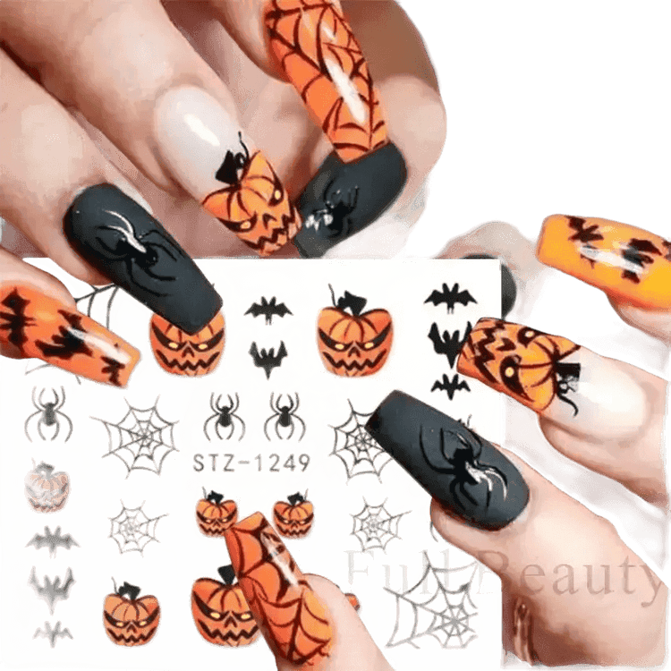 Spring Flower Leaf Nail Decals - GiFTiFY