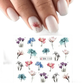 Spring Flower Leaf Nail Decals - GiFTiFY