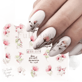 Spring Flower Leaf Nail Decals - GiFTiFY