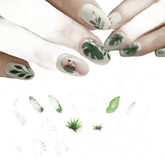 Spring Flower Leaf Nail Decals - GiFTiFY