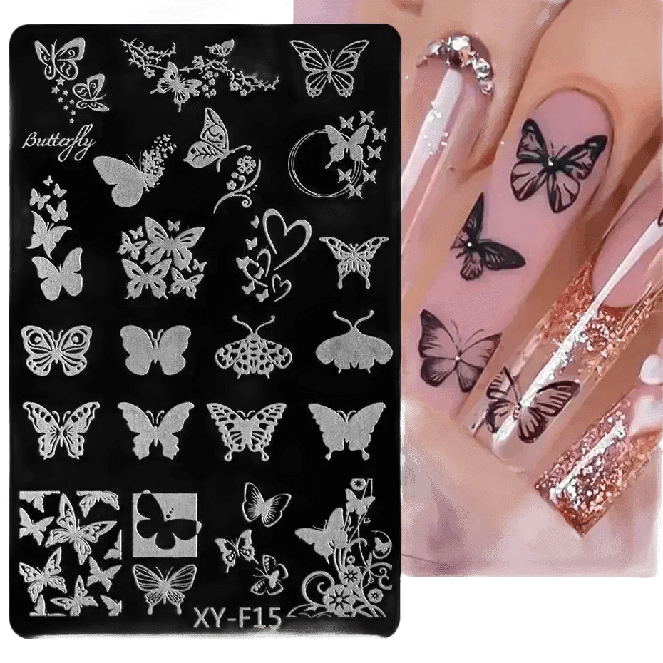 Spring Flowers Nail Stamping Plates Cherry Blossom - GiFTiFY