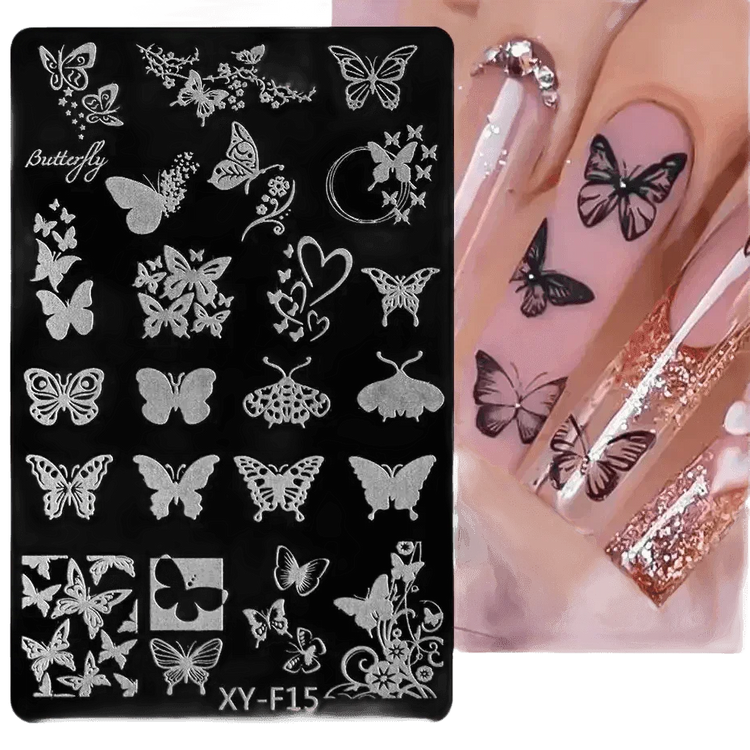 Spring Flowers Nail Stamping Plates Cherry Blossom - GiFTiFY