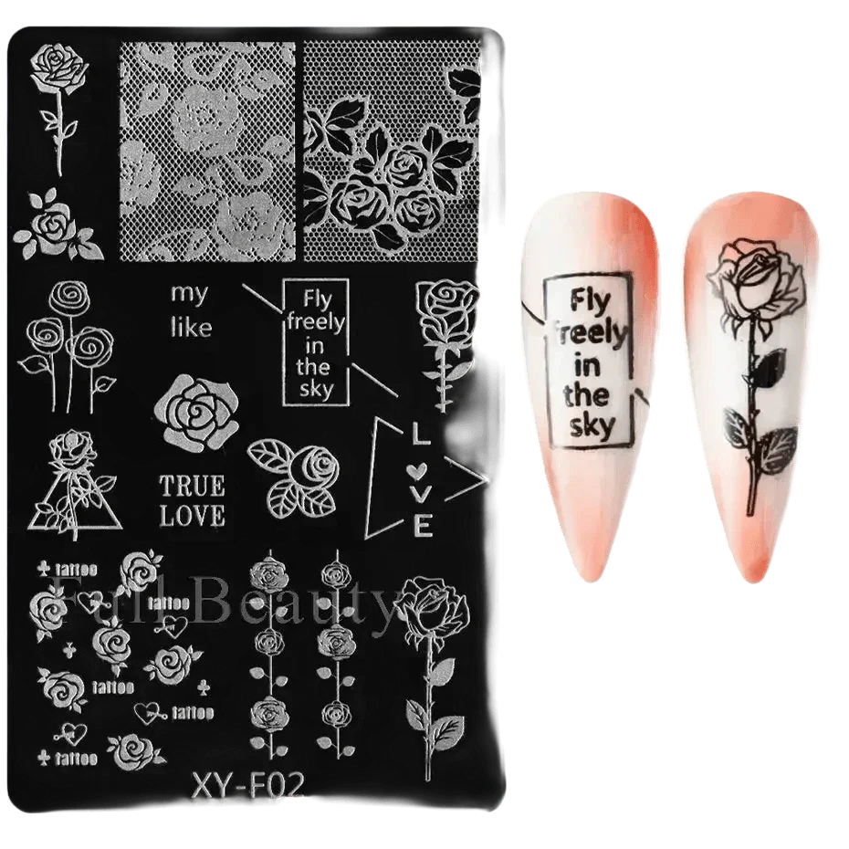 Spring Flowers Nail Stamping Plates Cherry Blossom - GiFTiFY