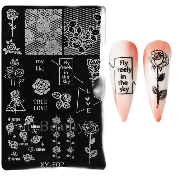 Spring Flowers Nail Stamping Plates Cherry Blossom - GiFTiFY
