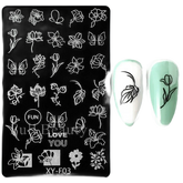 Spring Flowers Nail Stamping Plates Cherry Blossom - GiFTiFY