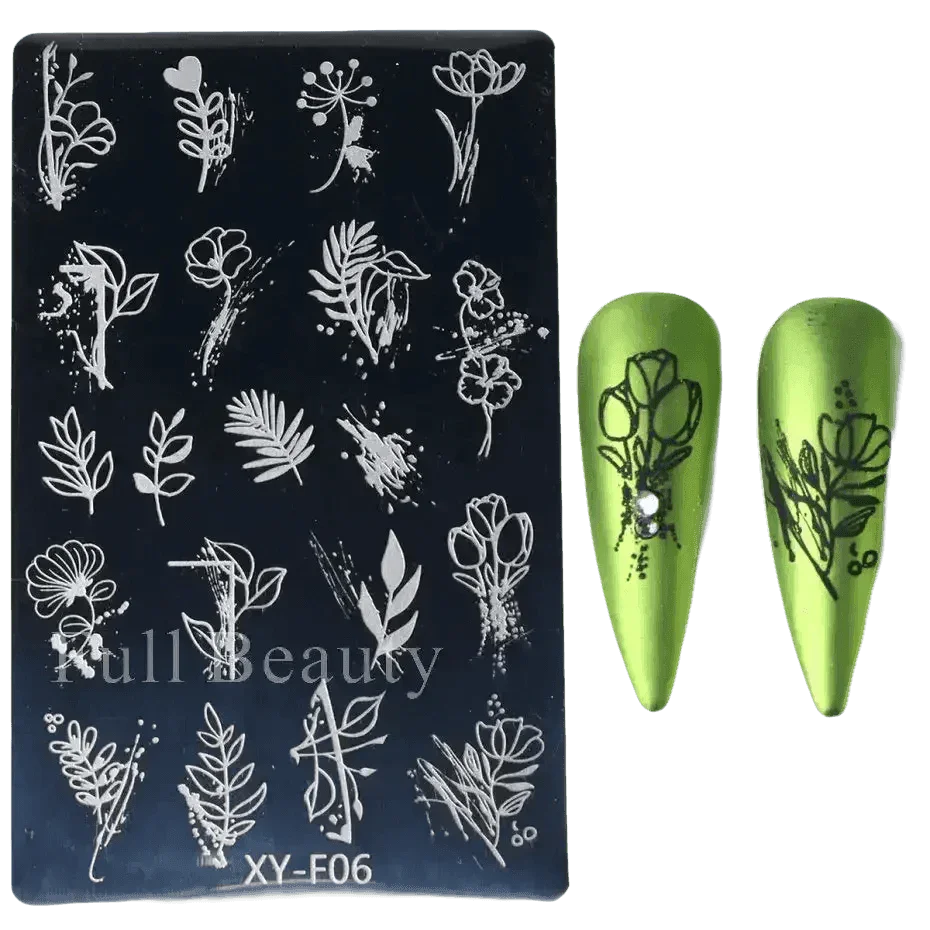 Spring Flowers Nail Stamping Plates Cherry Blossom - GiFTiFY