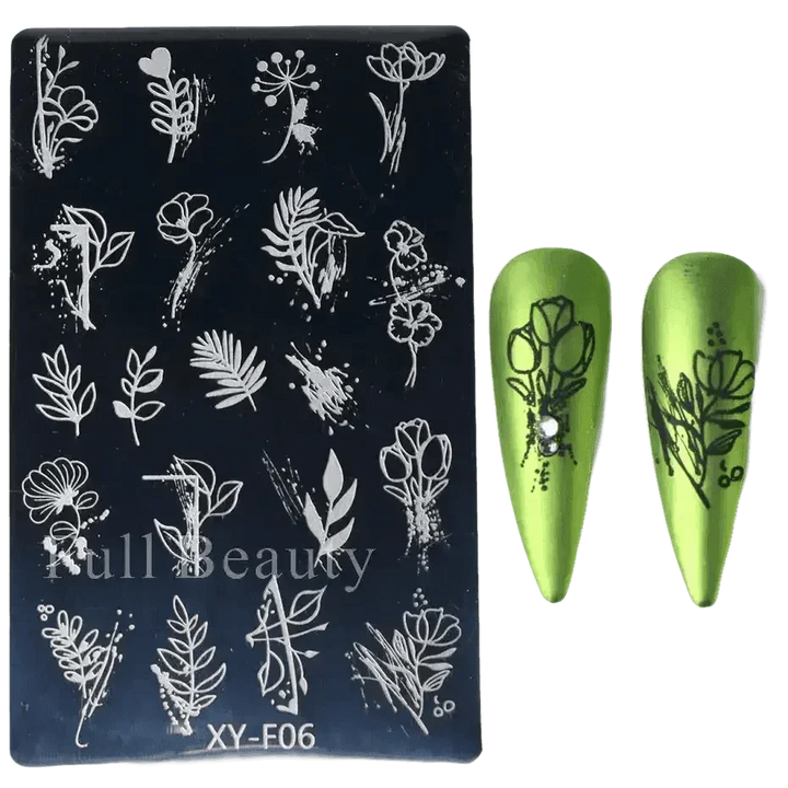 Spring Flowers Nail Stamping Plates Cherry Blossom - GiFTiFY