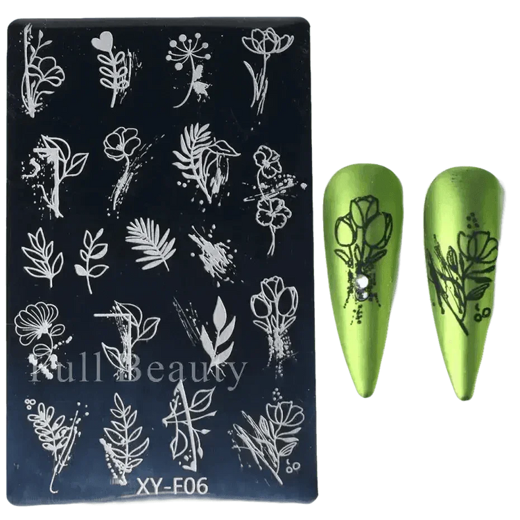 Spring Flowers Nail Stamping Plates Cherry Blossom - GiFTiFY