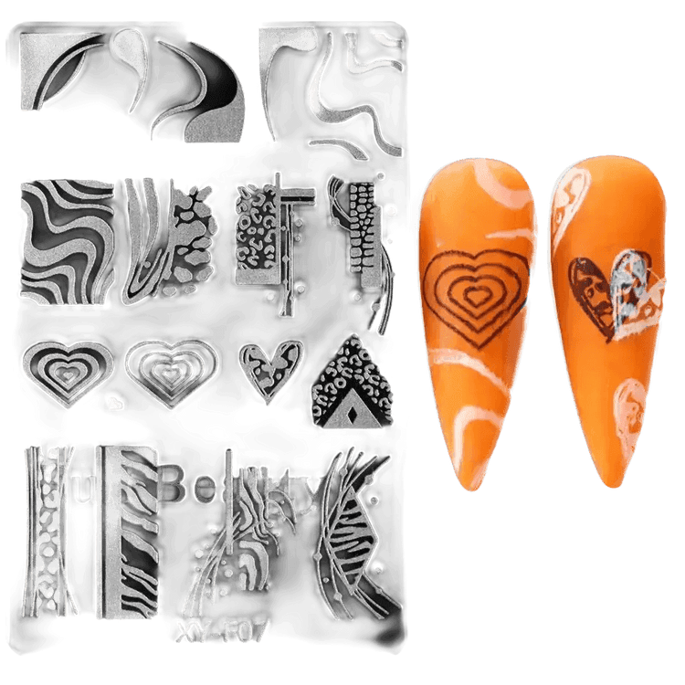 Spring Flowers Nail Stamping Plates Cherry Blossom - GiFTiFY