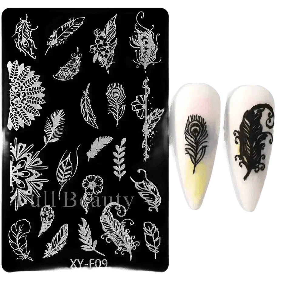 Spring Flowers Nail Stamping Plates Cherry Blossom - GiFTiFY