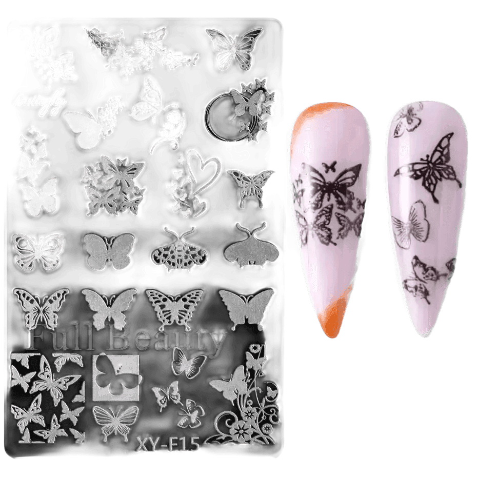 Spring Flowers Nail Stamping Plates Cherry Blossom - GiFTiFY