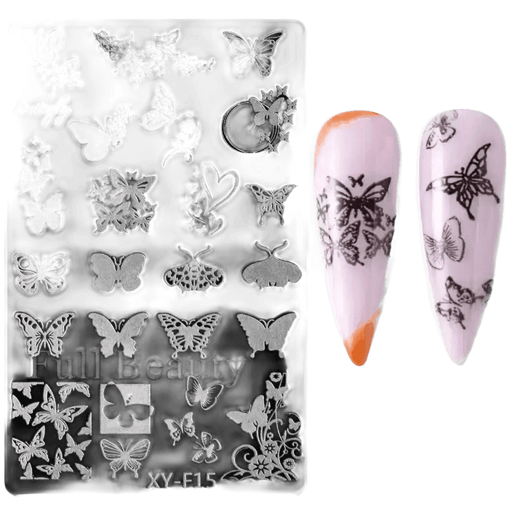 Spring Flowers Nail Stamping Plates Cherry Blossom - GiFTiFY