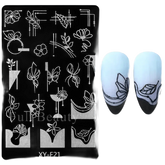 Spring Flowers Nail Stamping Plates Cherry Blossom - GiFTiFY