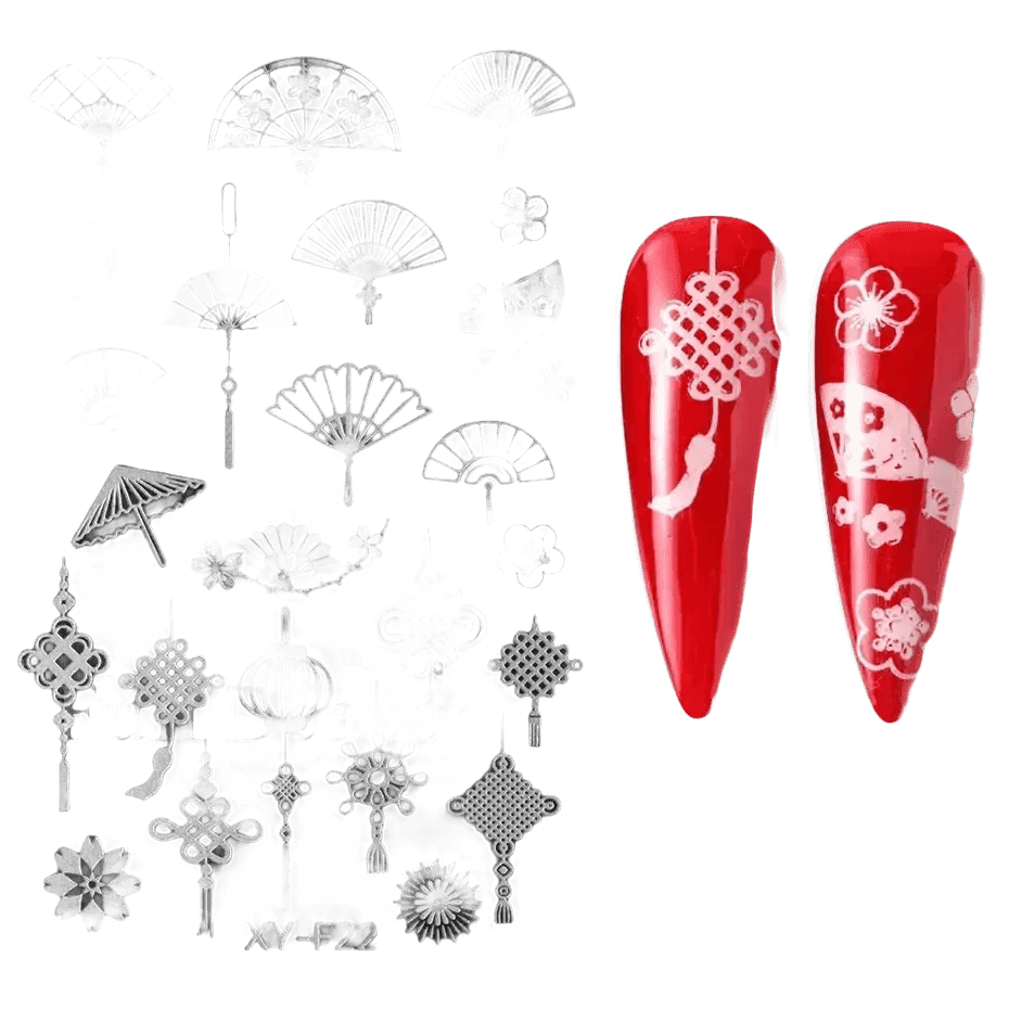 Spring Flowers Nail Stamping Plates Cherry Blossom - GiFTiFY