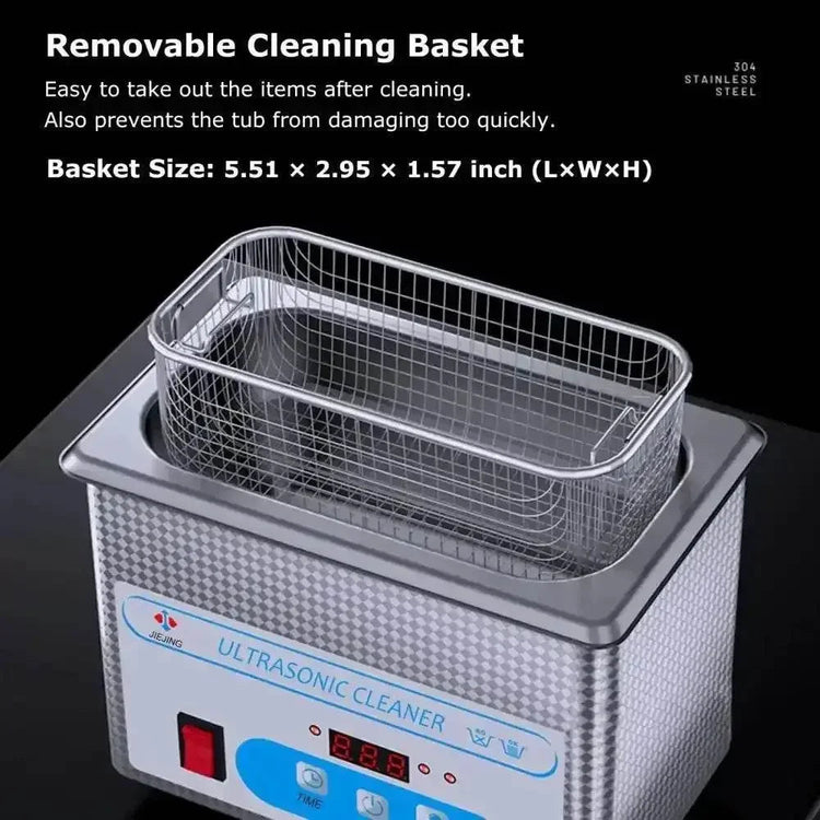 Stainless Steel 800ml Ultrasonic Cleaner 40khz - GiFTiFY