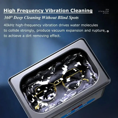 Stainless Steel 800ml Ultrasonic Cleaner 40khz - GiFiFY