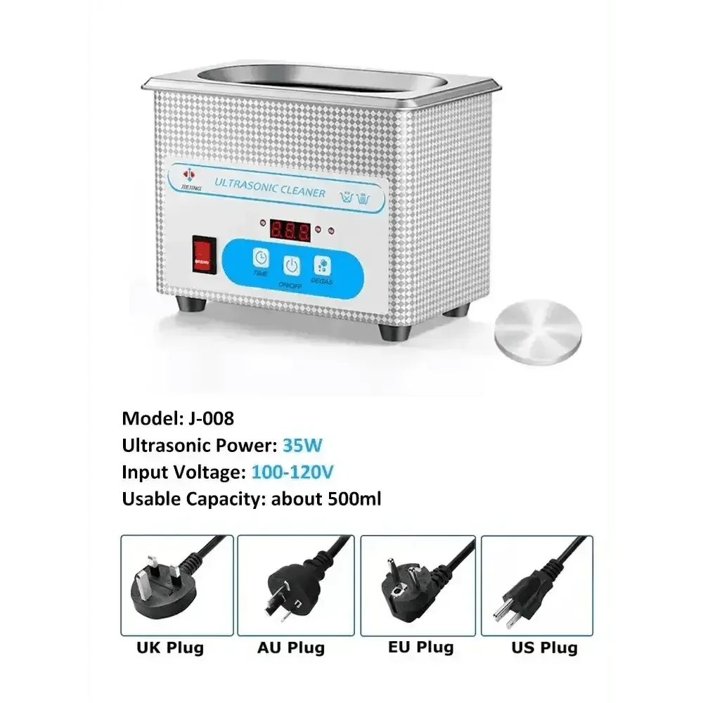 Stainless Steel 800ml Ultrasonic Cleaner 40khz - GiFTiFY