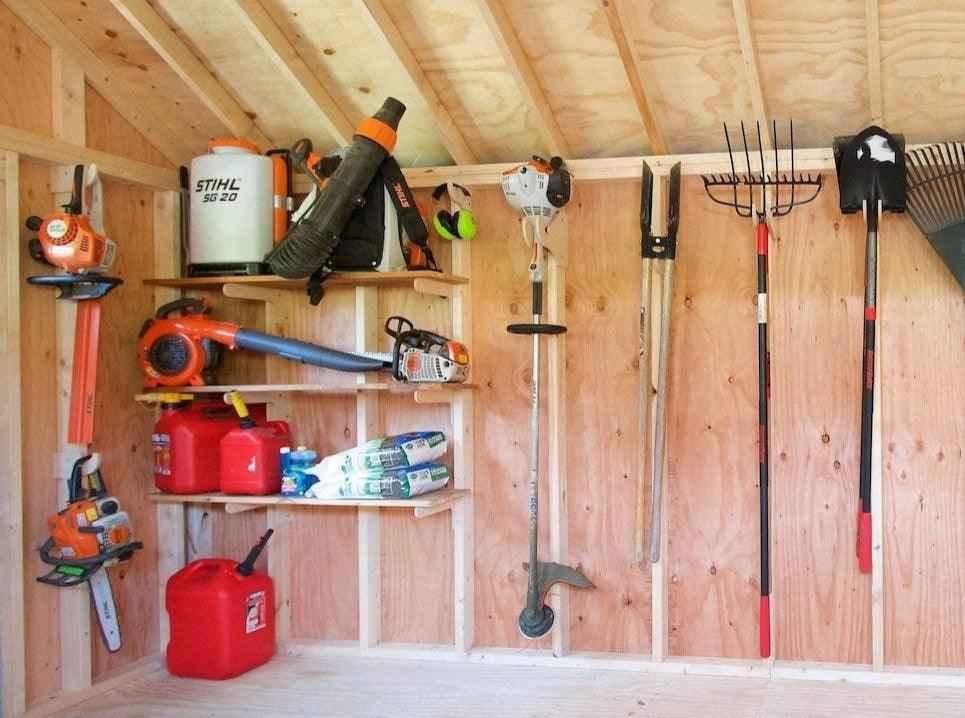 Starter Kit, Shed Organization, Garden Shed, Yard and Garden Tool Racks