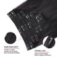 Straight Human Hair Extensions Brazilian Natural Seamless Clip ins Human Hair Extensions 16-26 Inch Full Head For Women - GiFTiFY