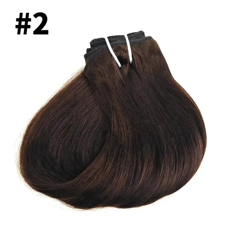 Straight Human Hair Extensions Brazilian Natural Seamless Clip ins Human Hair Extensions 16-26 Inch Full Head For Women - GiFTiFY