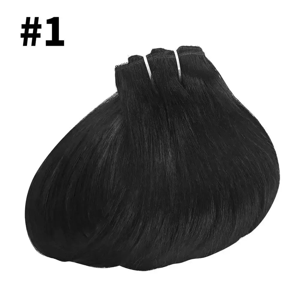 Straight Human Hair Extensions Brazilian Natural Seamless Clip ins Human Hair Extensions 16-26 Inch Full Head For Women - GiFTiFY