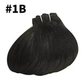 Straight Human Hair Extensions Brazilian Natural Seamless Clip ins Human Hair Extensions 16-26 Inch Full Head For Women - GiFTiFY