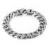 Stylish Matte Silver 15mm Chain Bracelet - GiFTiFY