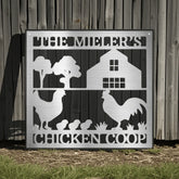 Chicken Coop Personalized Gifts - Custom Metal Sign - GiFTiFY