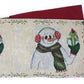 DaDa Bedding Magical Snowman Holiday Woven Tapestry Dining Table Runner (9733)