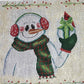 DaDa Bedding Magical Snowman Holiday Woven Tapestry Dining Table Runner (9733)