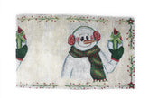 DaDa Bedding Magical Snowman Holiday Woven Tapestry Dining Table Runner (9733) - GiFTiFY