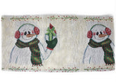 DaDa Bedding Magical Snowman Holiday Woven Tapestry Dining Table Runner (9733) - GiFTiFY
