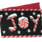 DaDa Bedding Peppermint Joy Red Black Holiday Tapestry Dining Table Runner (12904)