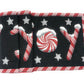 DaDa Bedding Peppermint Joy Red Black Holiday Tapestry Dining Table Runner (12904)