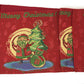 DaDa Bedding Red Santa Claus Christmas Tree Woven Tapestry Dining Table Runner (17615)