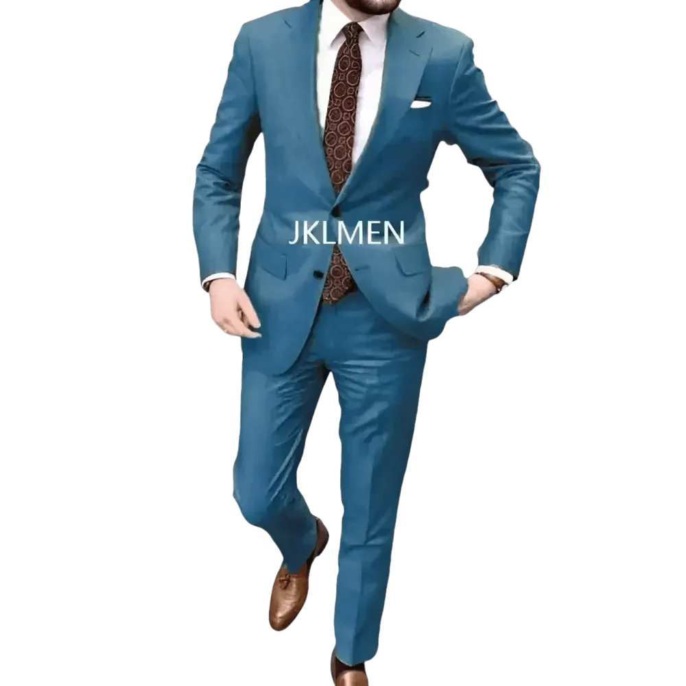 Tan Notched Lapel Men’s Suit Handsome Patterned Tie Wedding Tuxedos - GiFTiFY