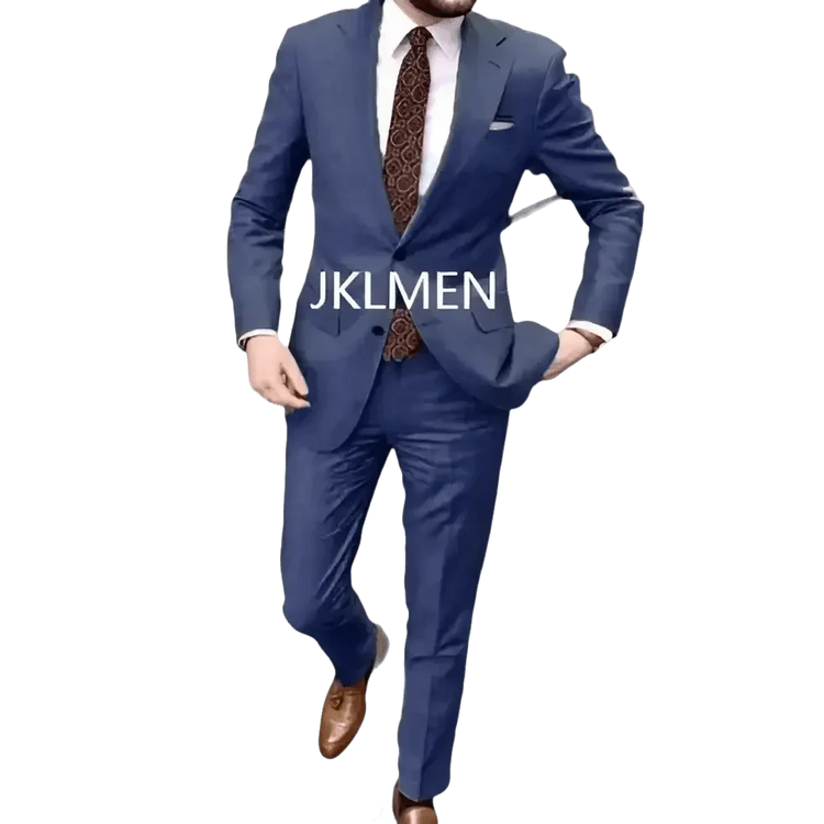 Tan Notched Lapel Men’s Suit Handsome Patterned Tie Wedding Tuxedos - GiFTiFY