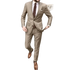 Tan Notched Lapel Men’s Suit Handsome Patterned Tie Wedding Tuxedos - GiFTiFY