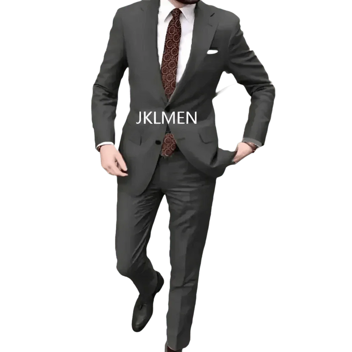 Tan Notched Lapel Men’s Suit Handsome Patterned Tie Wedding Tuxedos - GiFTiFY