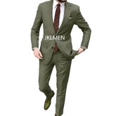 Tan Notched Lapel Men’s Suit Handsome Patterned Tie Wedding Tuxedos - GiFTiFY