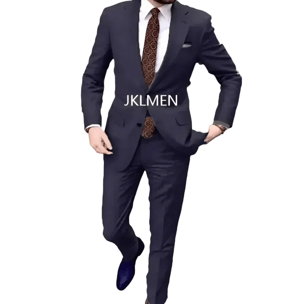 Tan Notched Lapel Men’s Suit Handsome Patterned Tie Wedding Tuxedos - GiFTiFY