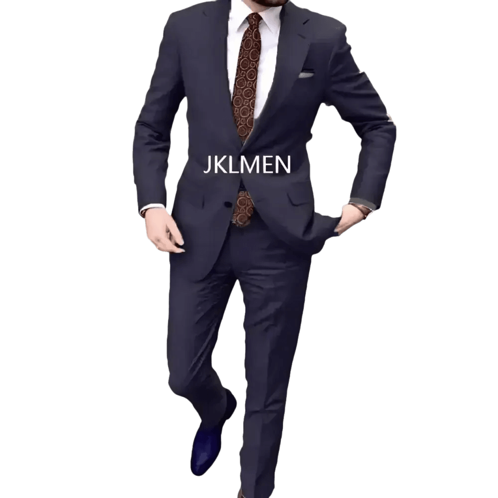 Tan Notched Lapel Men’s Suit Handsome Patterned Tie Wedding Tuxedos - GiFTiFY
