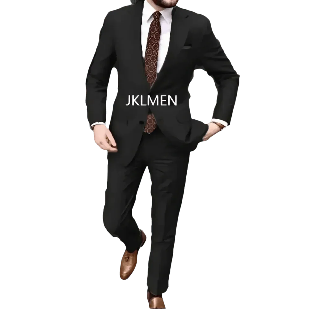 Tan Notched Lapel Men’s Suit Handsome Patterned Tie Wedding Tuxedos - GiFTiFY