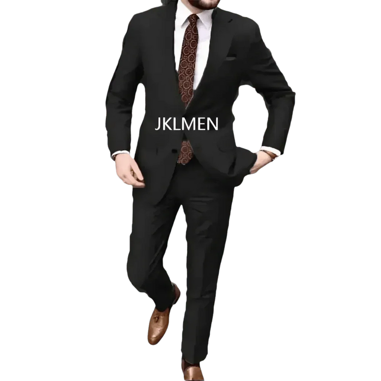 Tan Notched Lapel Men’s Suit Handsome Patterned Tie Wedding Tuxedos - GiFTiFY