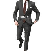 Tan Notched Lapel Men’s Suit Handsome Patterned Tie Wedding Tuxedos - GiFTiFY