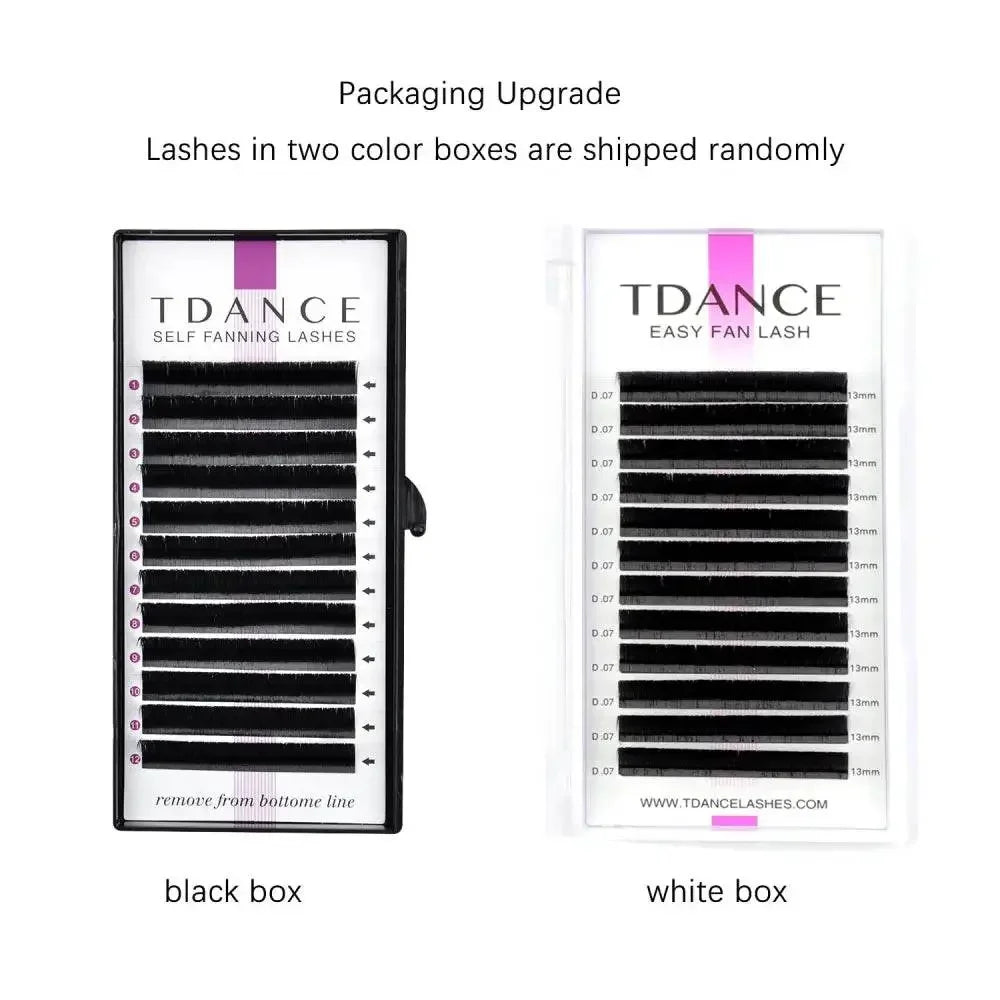 TDANCE Individual Easy Fan Eyelashes Extension Faux Mink Soft Natural Volume Makeup Fast Blooming False Lash Growth Lift Beauty Eyelashes Extension by Dropshee